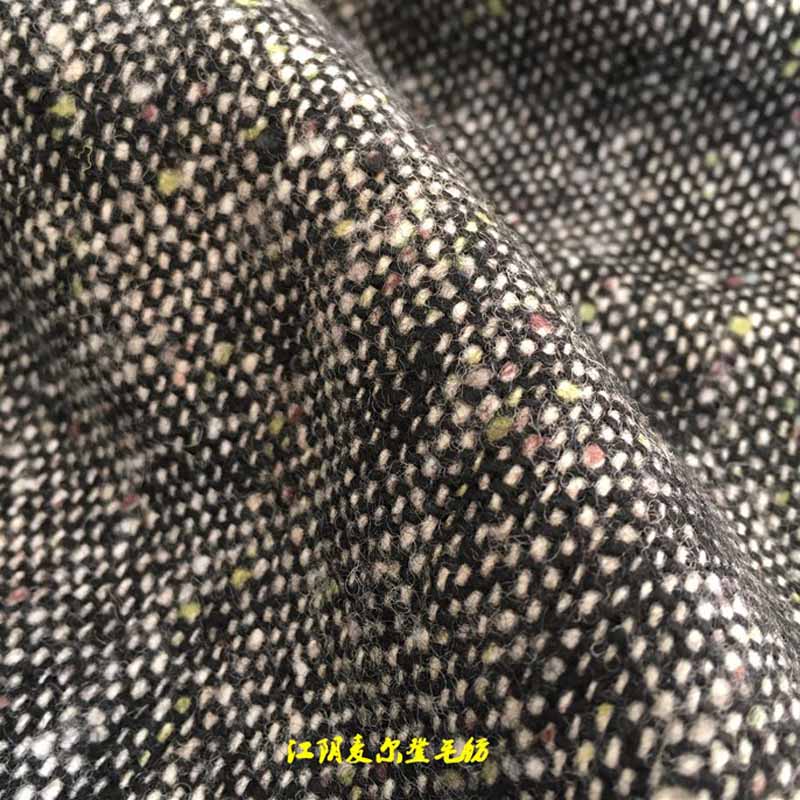 彩點(diǎn)港花呢50%羊毛50%化纖380克單經(jīng)單緯彩點(diǎn)呢