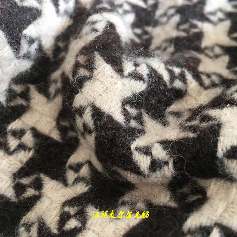 風車呢風車格子呢咪咪格50%毛化纖600克風車呢